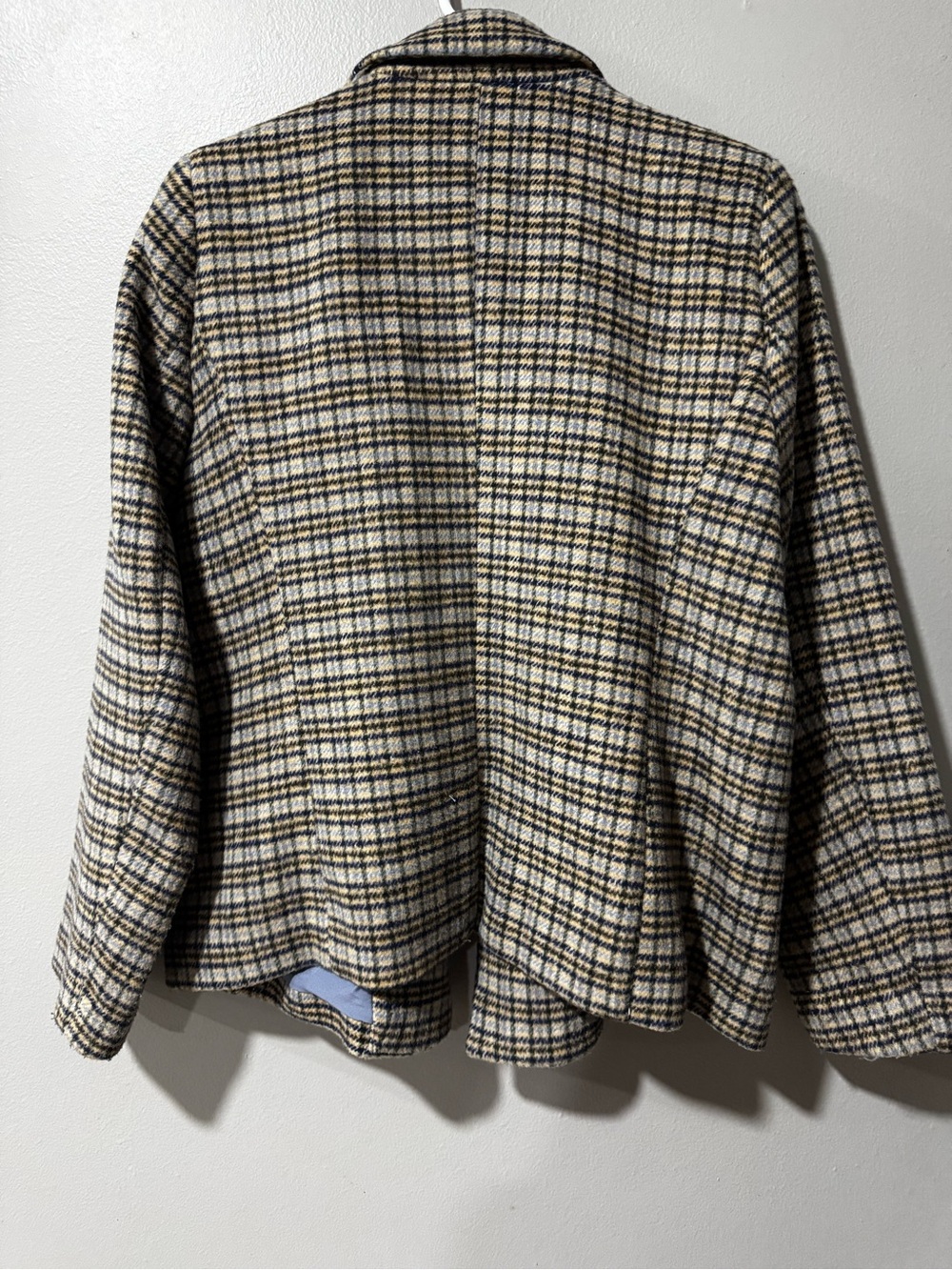 LC Lauren Conrad Multi Blues & Cream Plaid Blazer Jacket - Picture 5 of 6